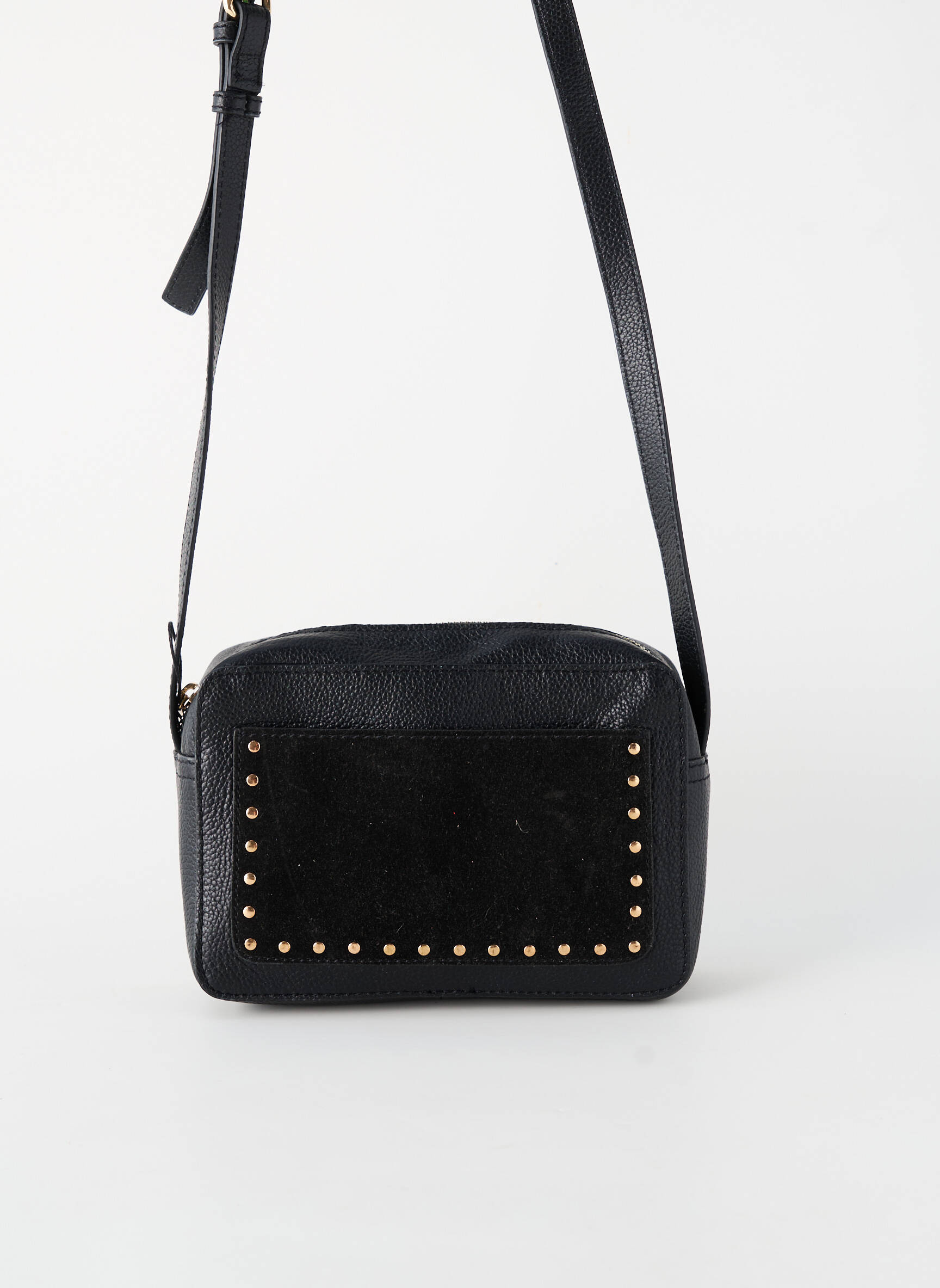 Sac fermeture zippée noir PIECES femme