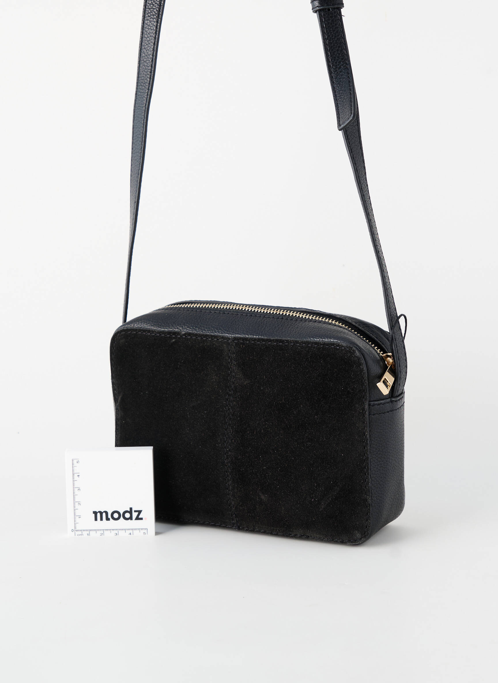 Sac fermeture zippée noir PIECES femme