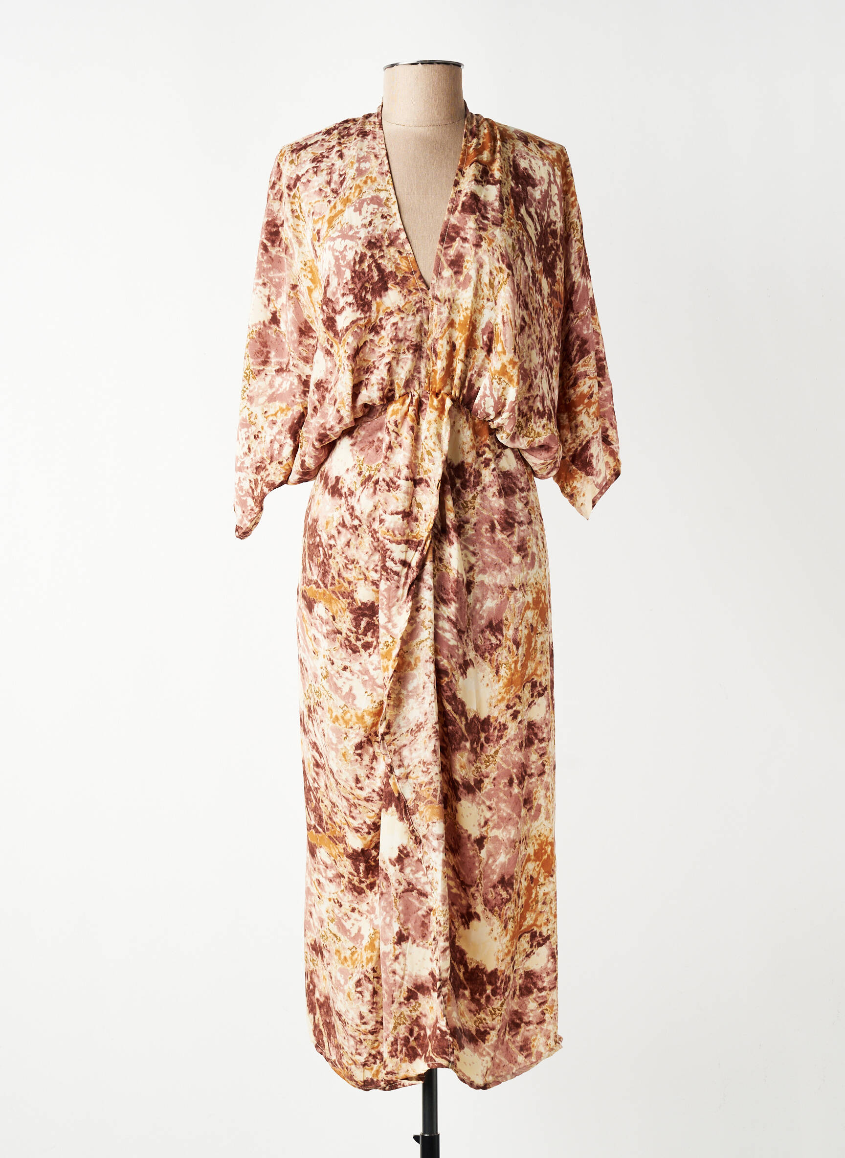 Robe longue beige GOLD & SILVER femme