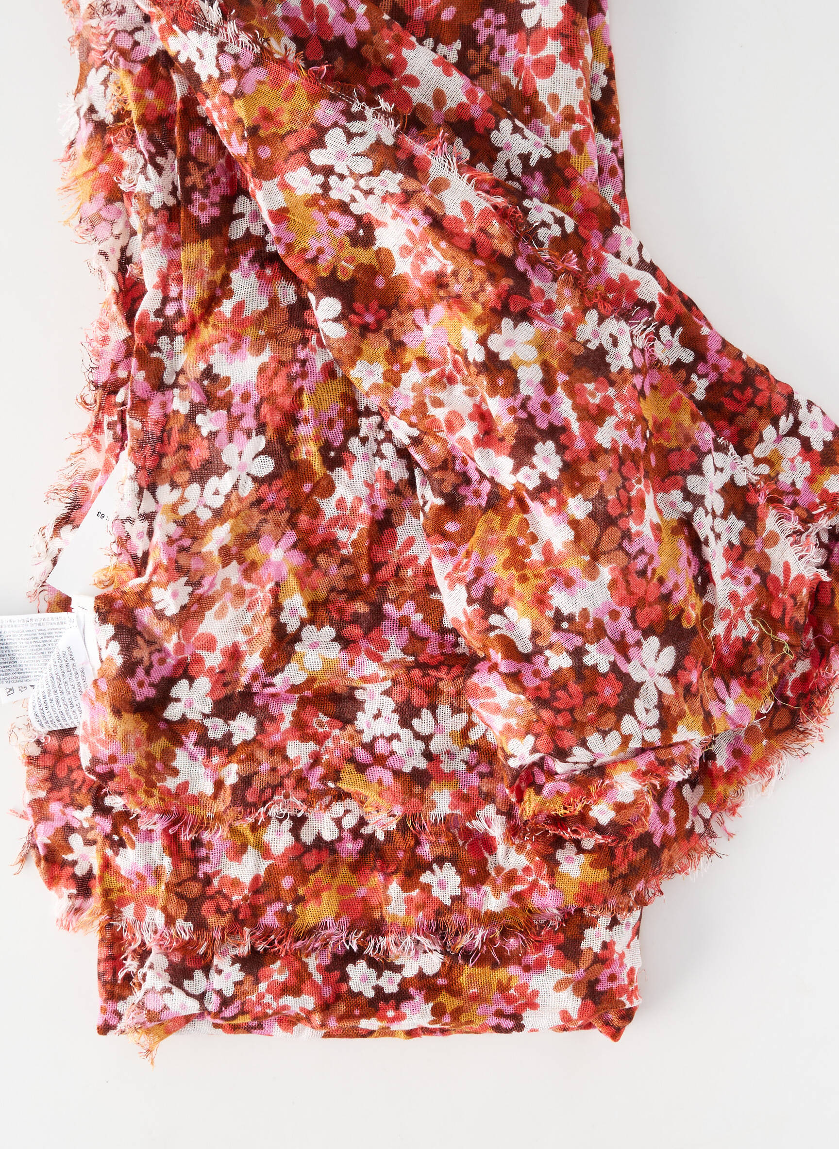 Foulard rose MANGO femme