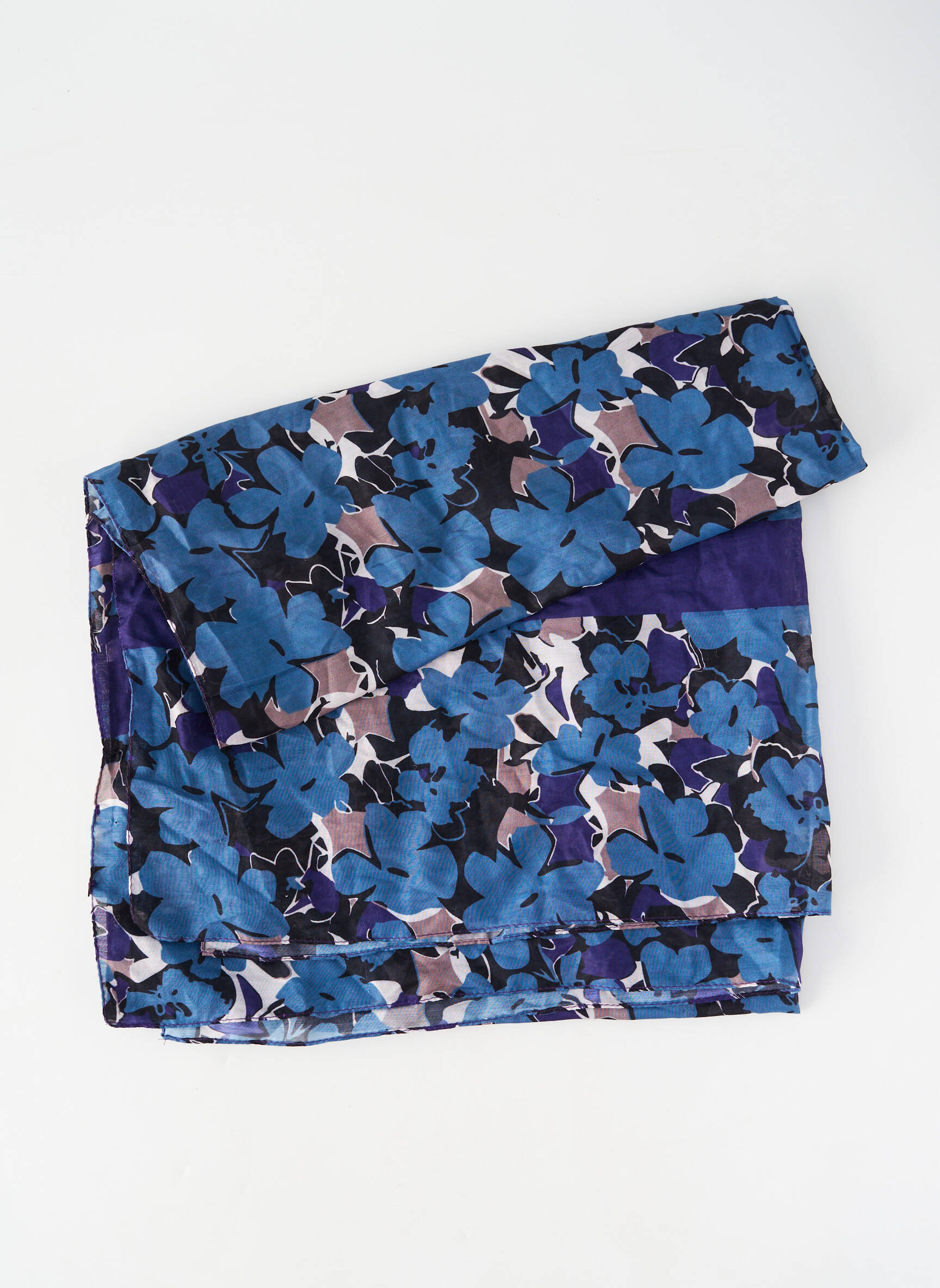 Foulard bleu MORE & MORE femme