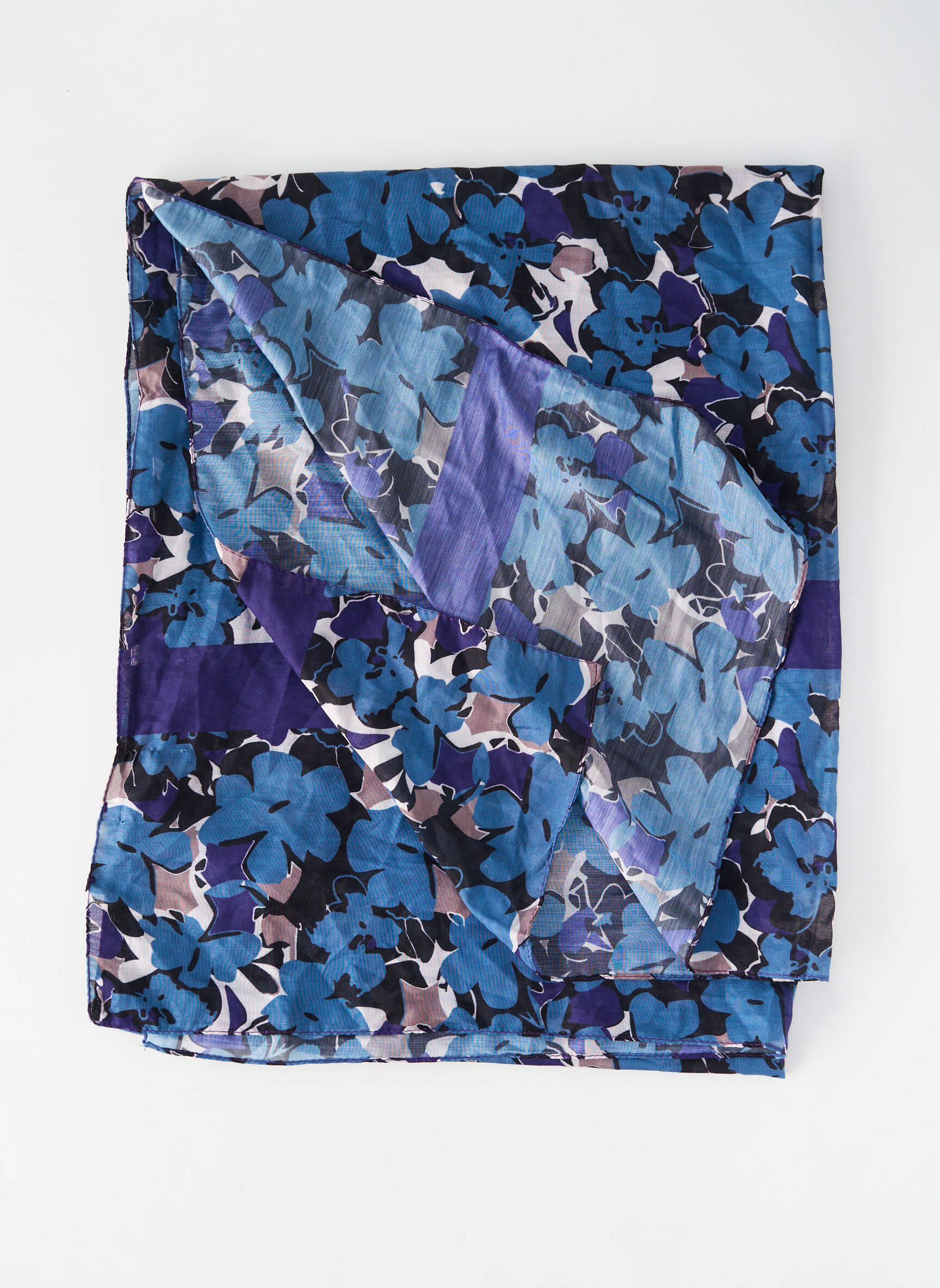 Foulard bleu MORE & MORE femme