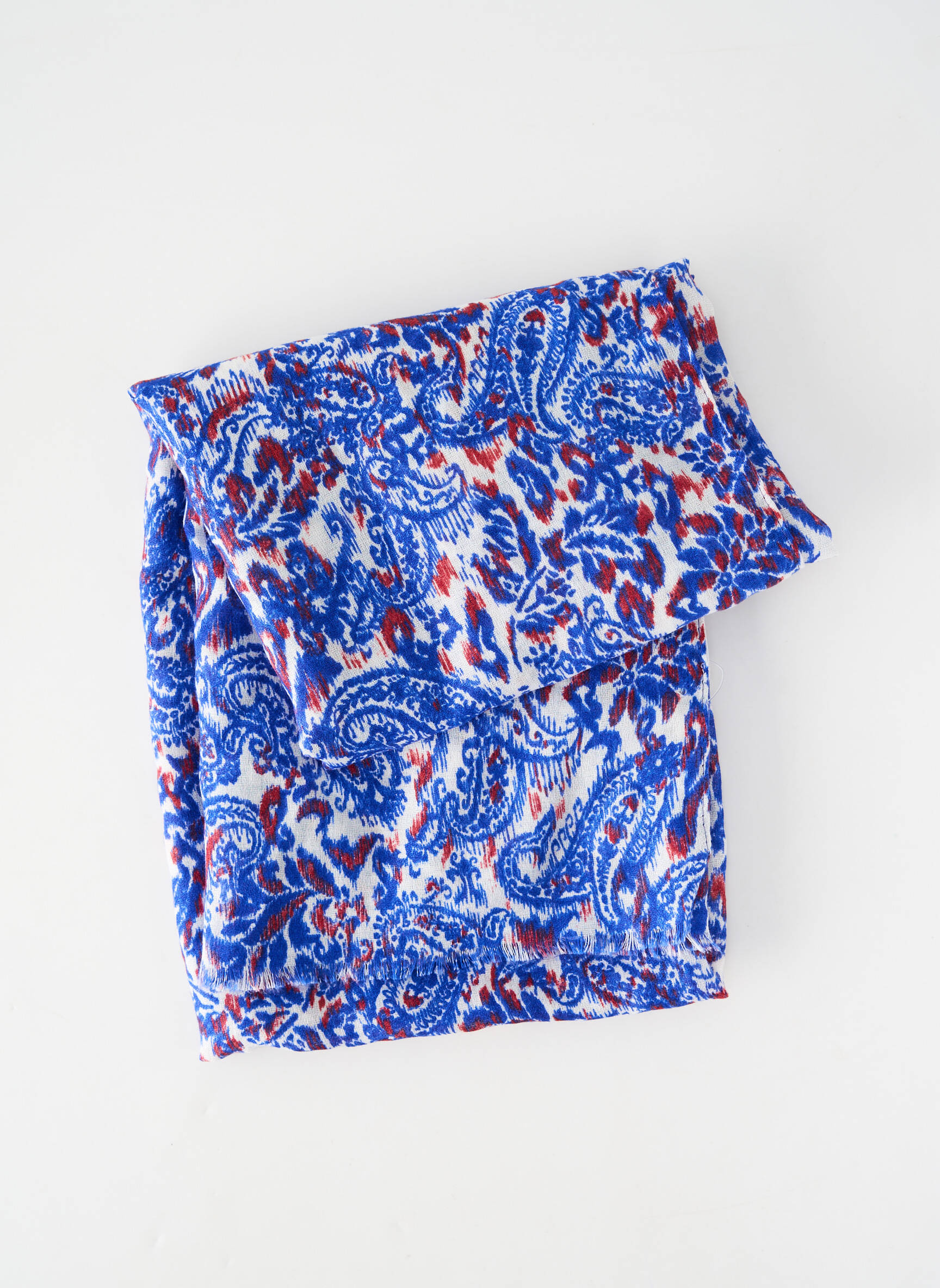 Foulard bleu MANGO femme