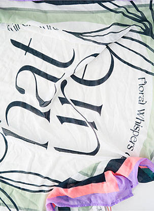 Foulard bleu STREET ONE femme