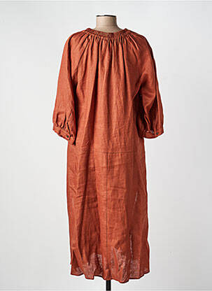Robe longue marron PERSONA BY MARINA RINALDI femme