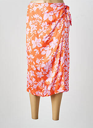 Jupe mi-longue orange LA PETITE FRANCAISE femme