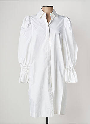 Robe mi-longue blanc KARL LAGERFELD femme