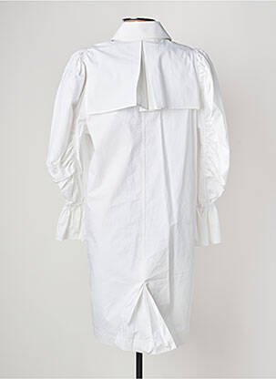 Robe mi-longue blanc KARL LAGERFELD femme