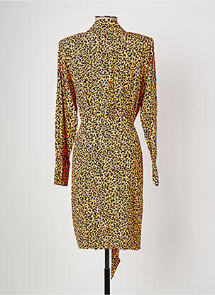 Robe mi-longue orange KARL LAGERFELD femme