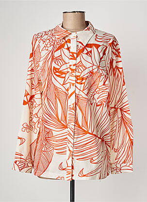 Chemise manches longues orange LA PETITE FRANCAISE femme