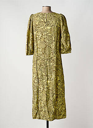Robe mi-longue jaune MSCH COPENHAGEN femme