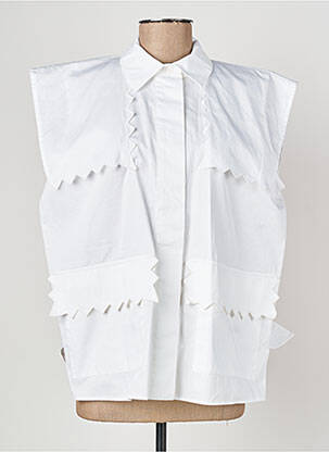 Chemise manches courtes blanc COLLECTORS CLUB femme