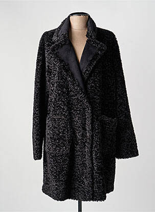 Manteau long noir PERSONA BY MARINA RINALDI femme