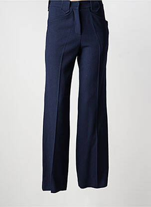 Pantalon droit bleu MARGAUX LONNBERG femme