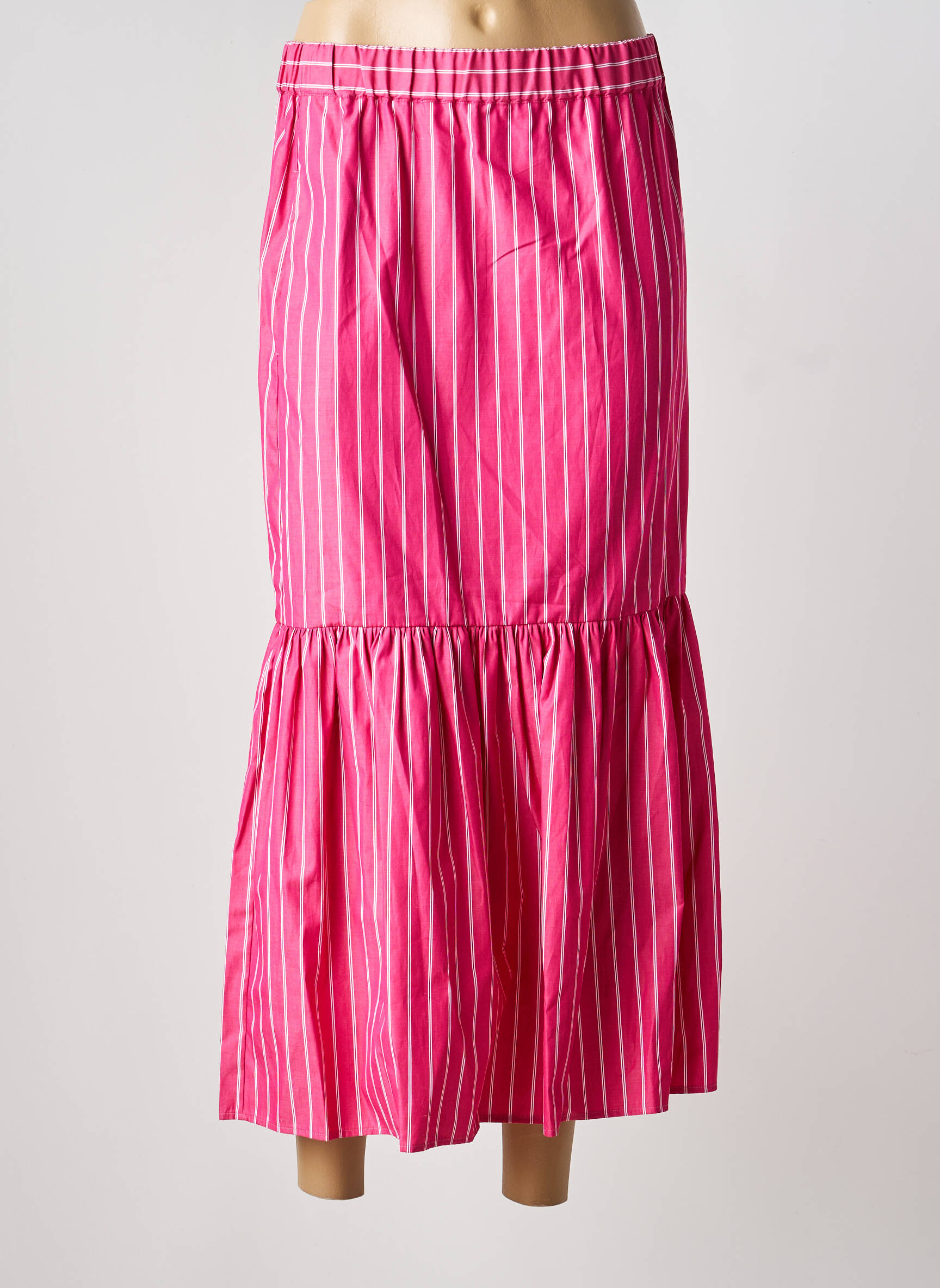 Jupe mi-longue rose MAX MARA femme