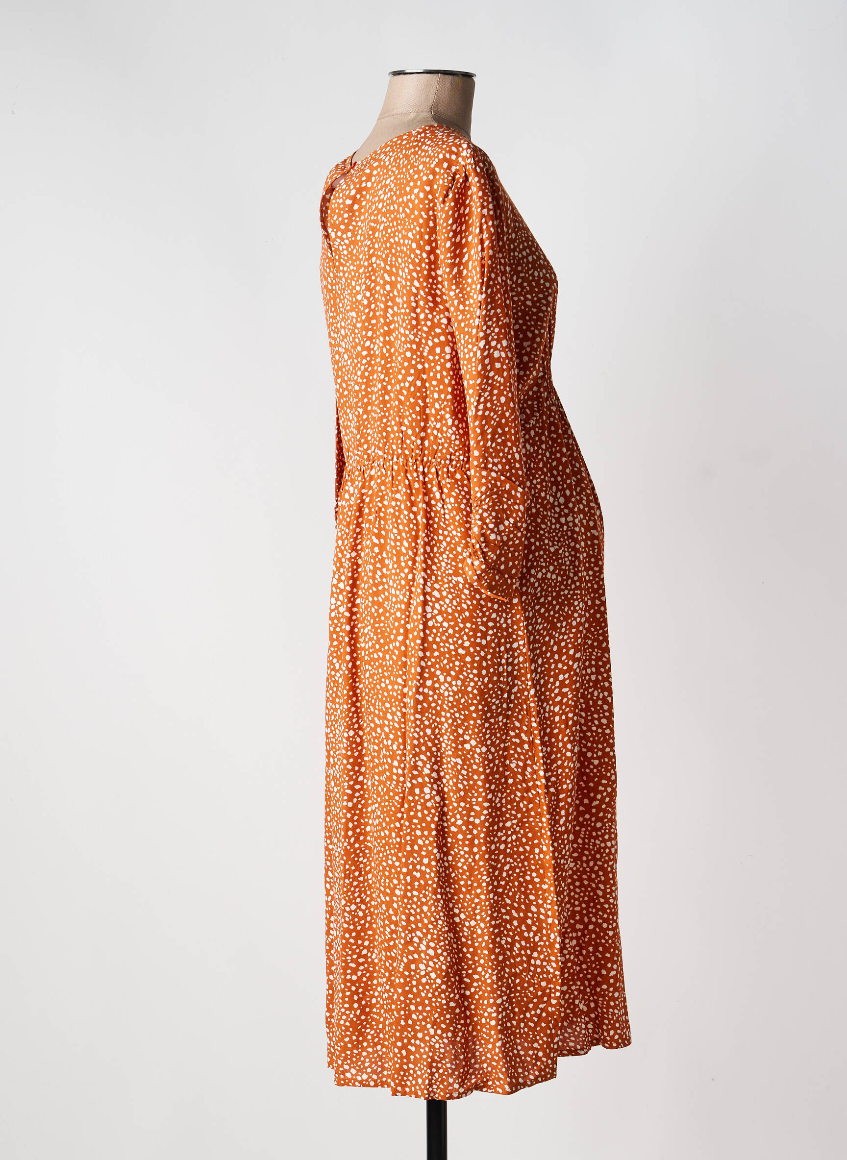 Robe maternité marron MAMA LICIOUS femme