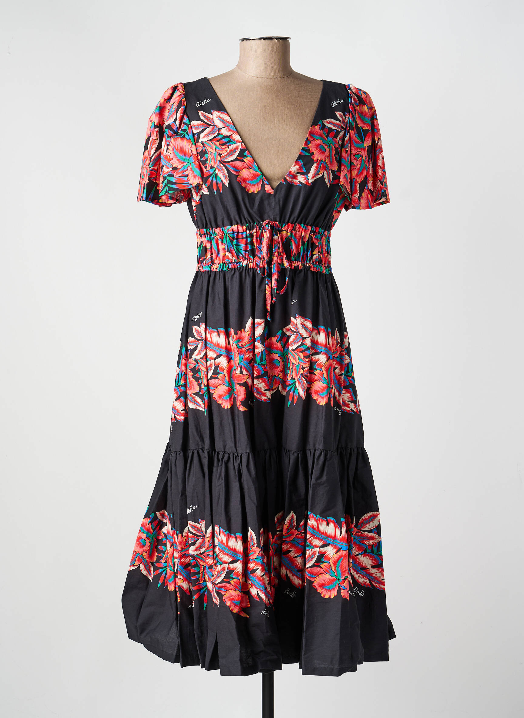 Robe longue multicolore PINKO femme