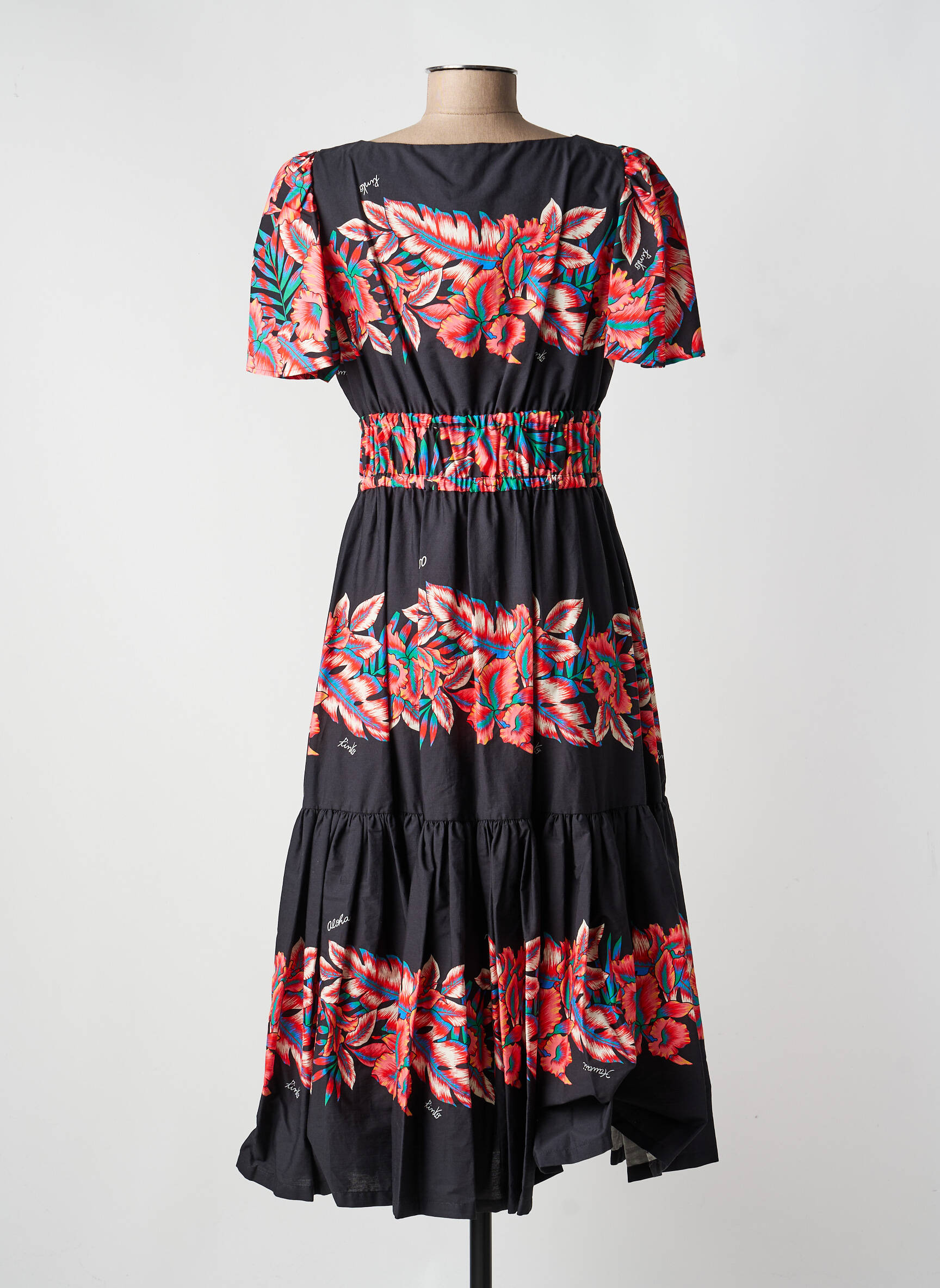 Robe longue multicolore PINKO femme