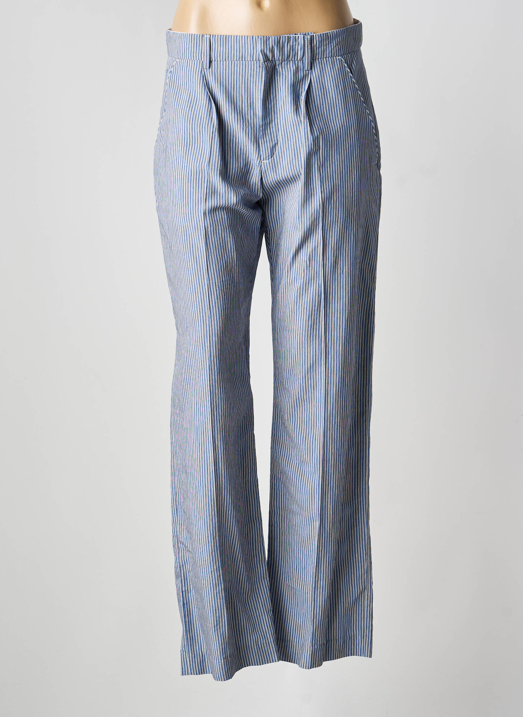 Pantalon chino bleu LAURENCE BRAS femme