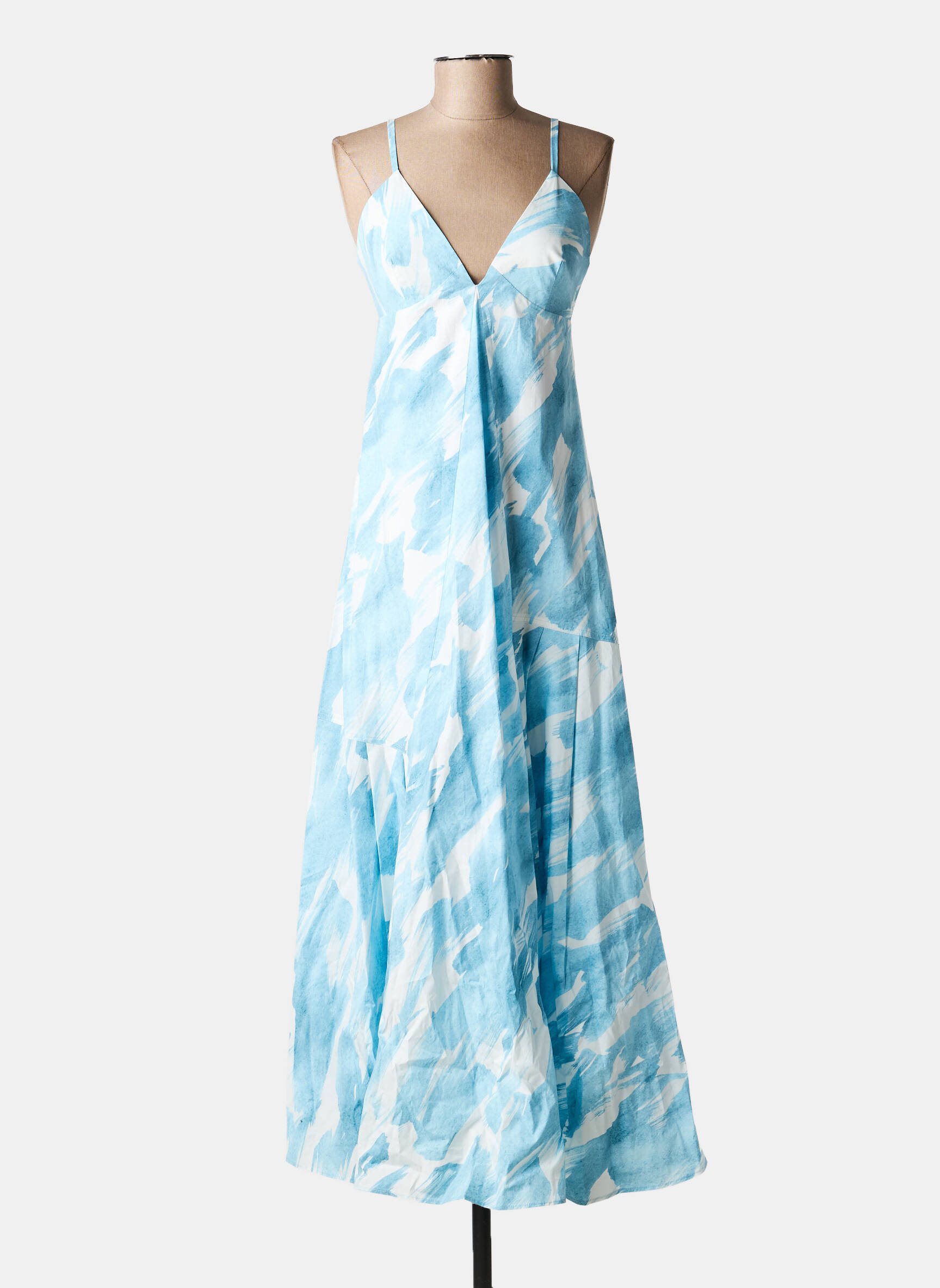 Robe longue bleu MARGAUX LONNBERG femme