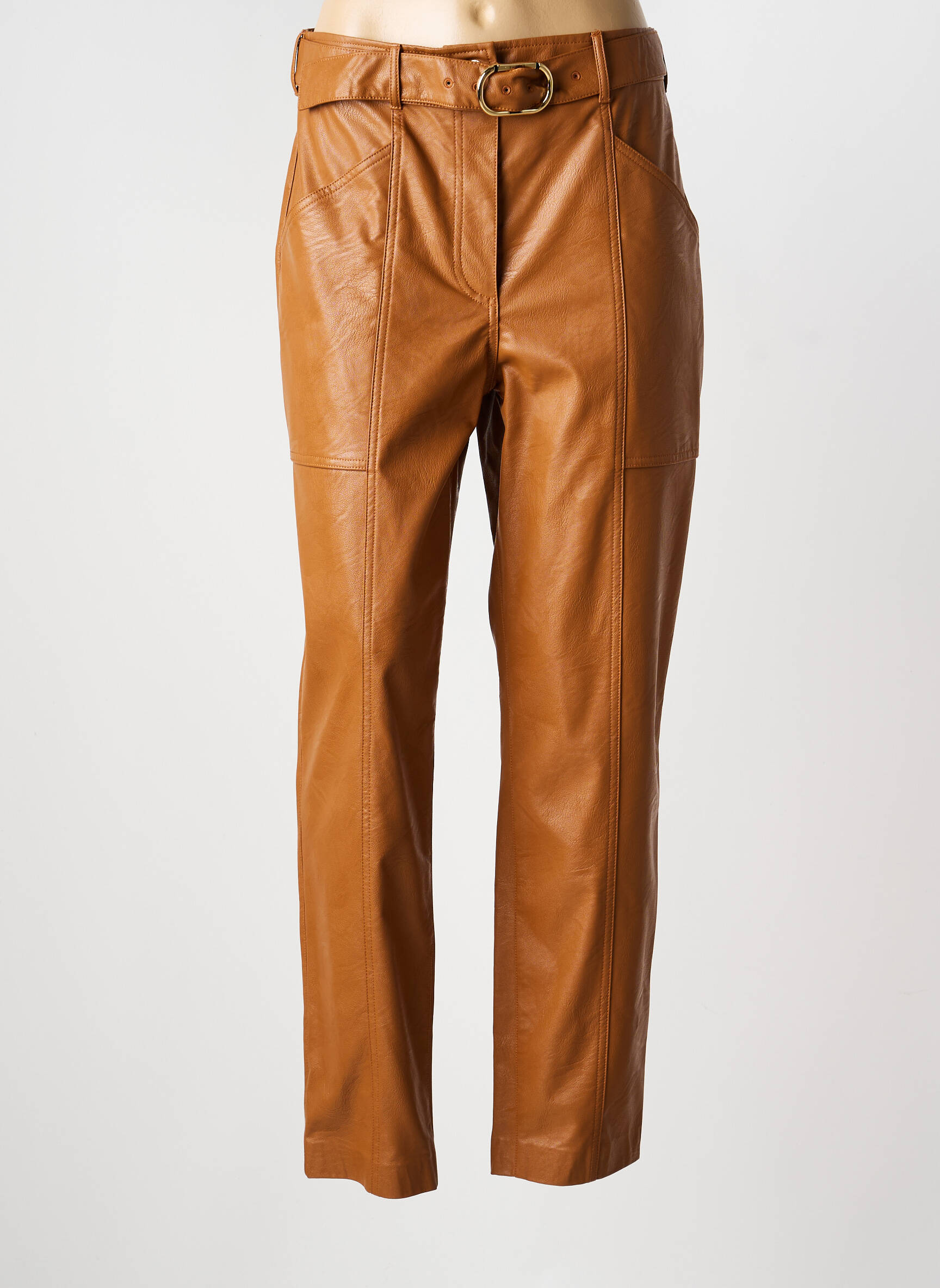 Pantalon slim marron TWINSET femme