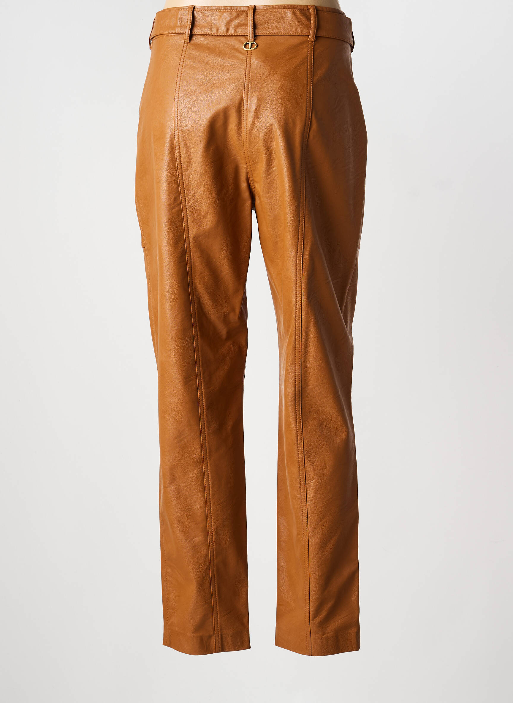 Pantalon slim marron TWINSET femme
