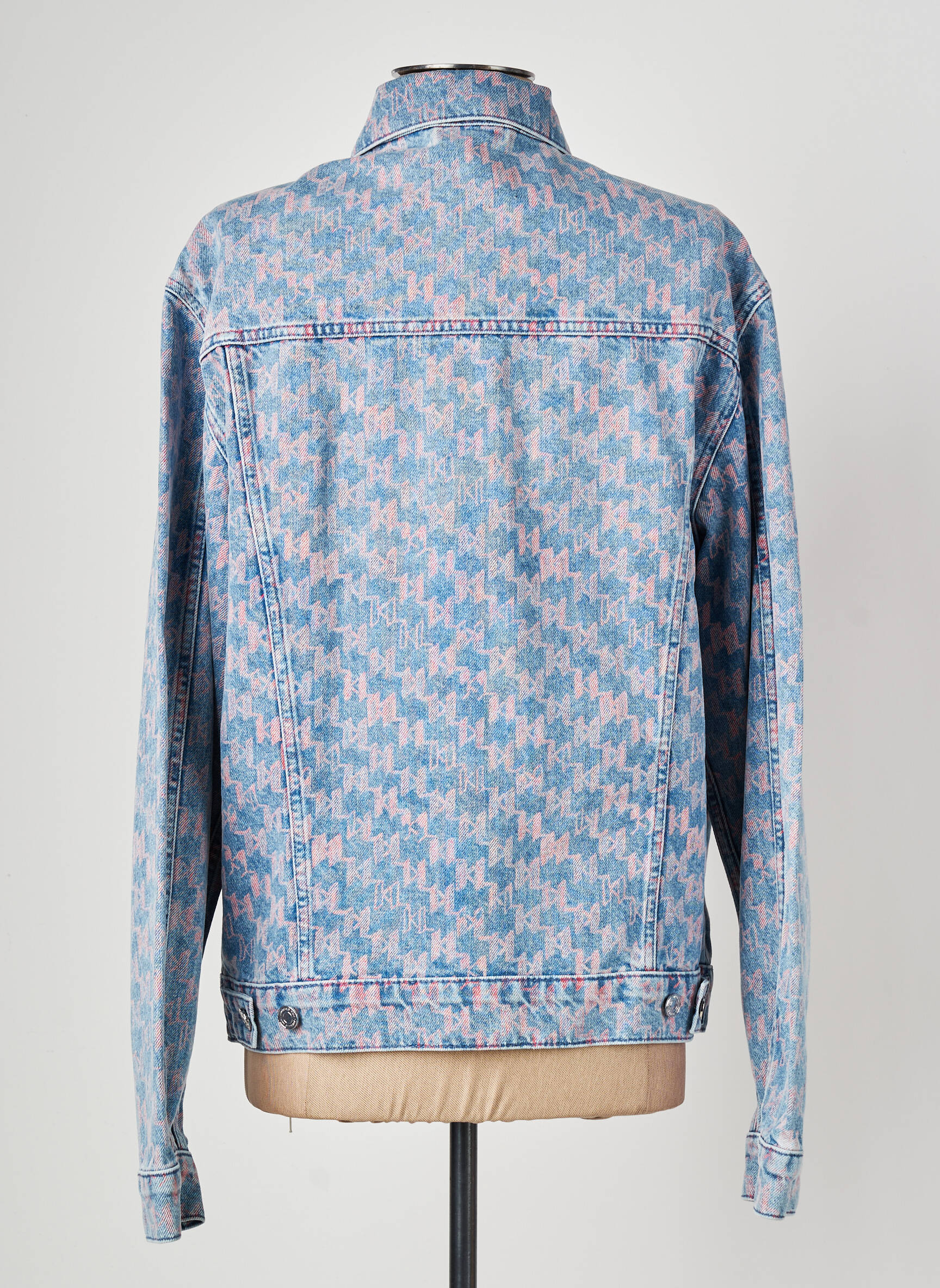 Veste en jean bleu KARL LAGERFELD femme