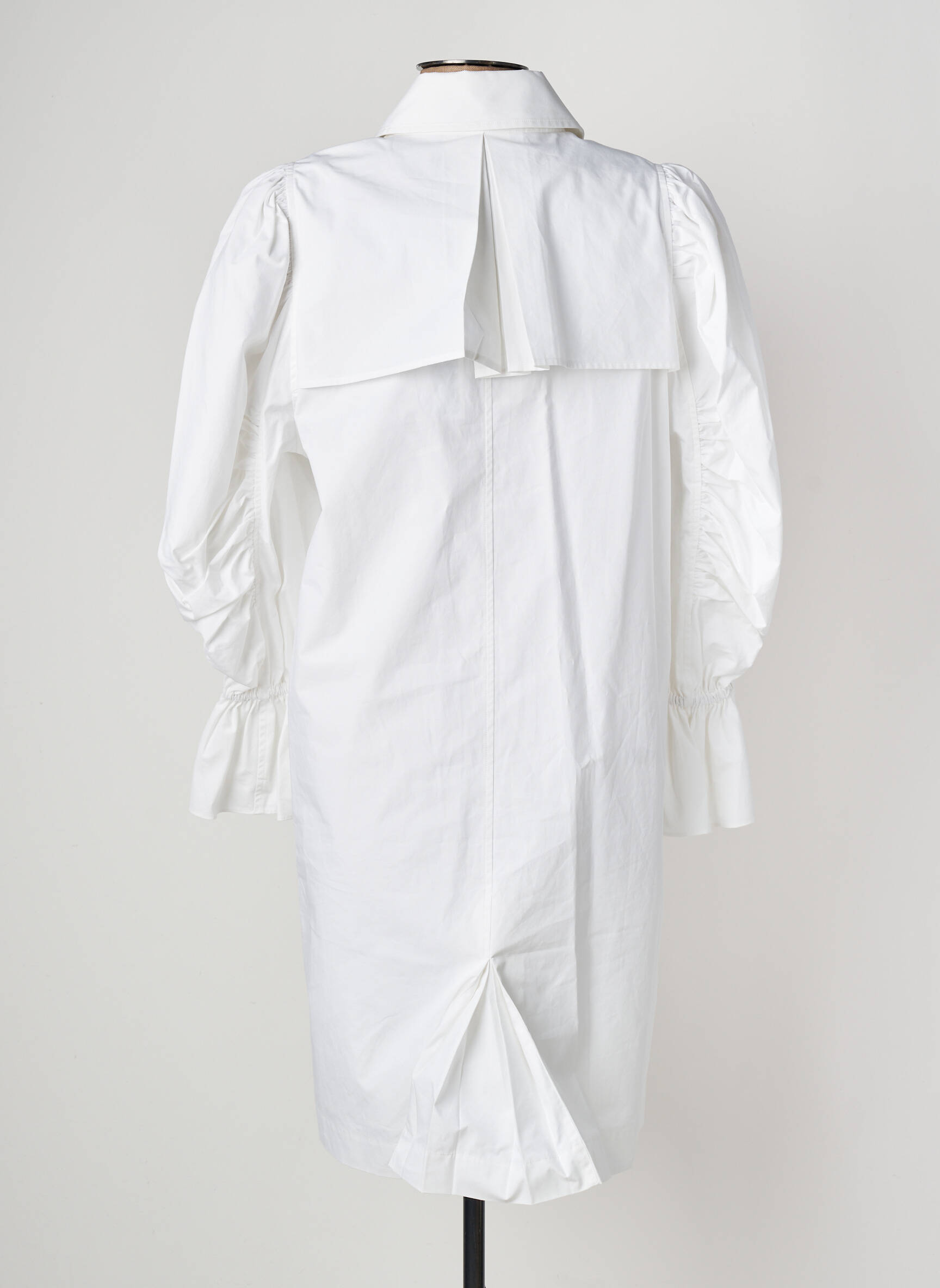 Robe mi-longue blanc KARL LAGERFELD femme