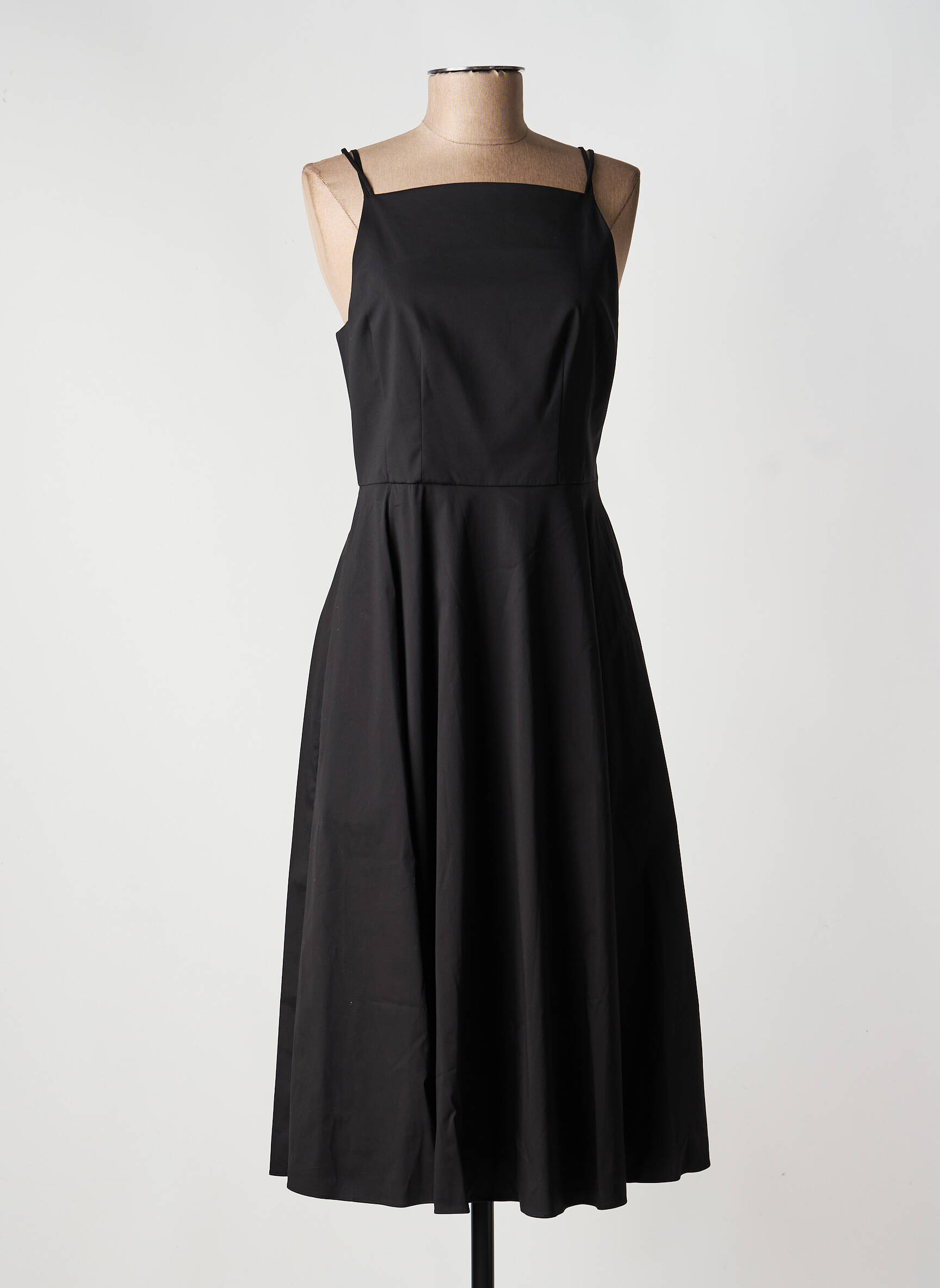 Robe mi-longue noir THEORY femme