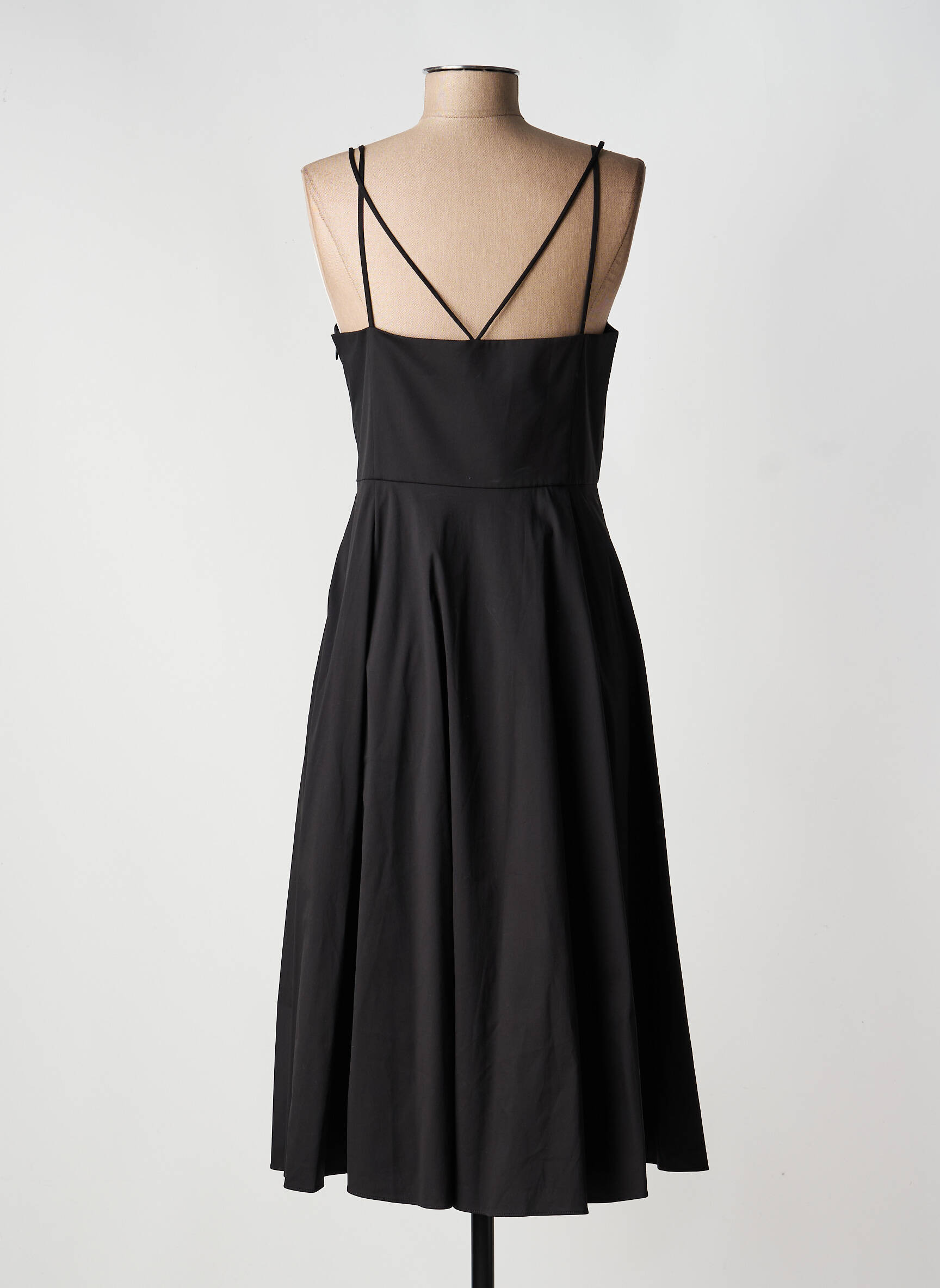 Robe mi-longue noir THEORY femme