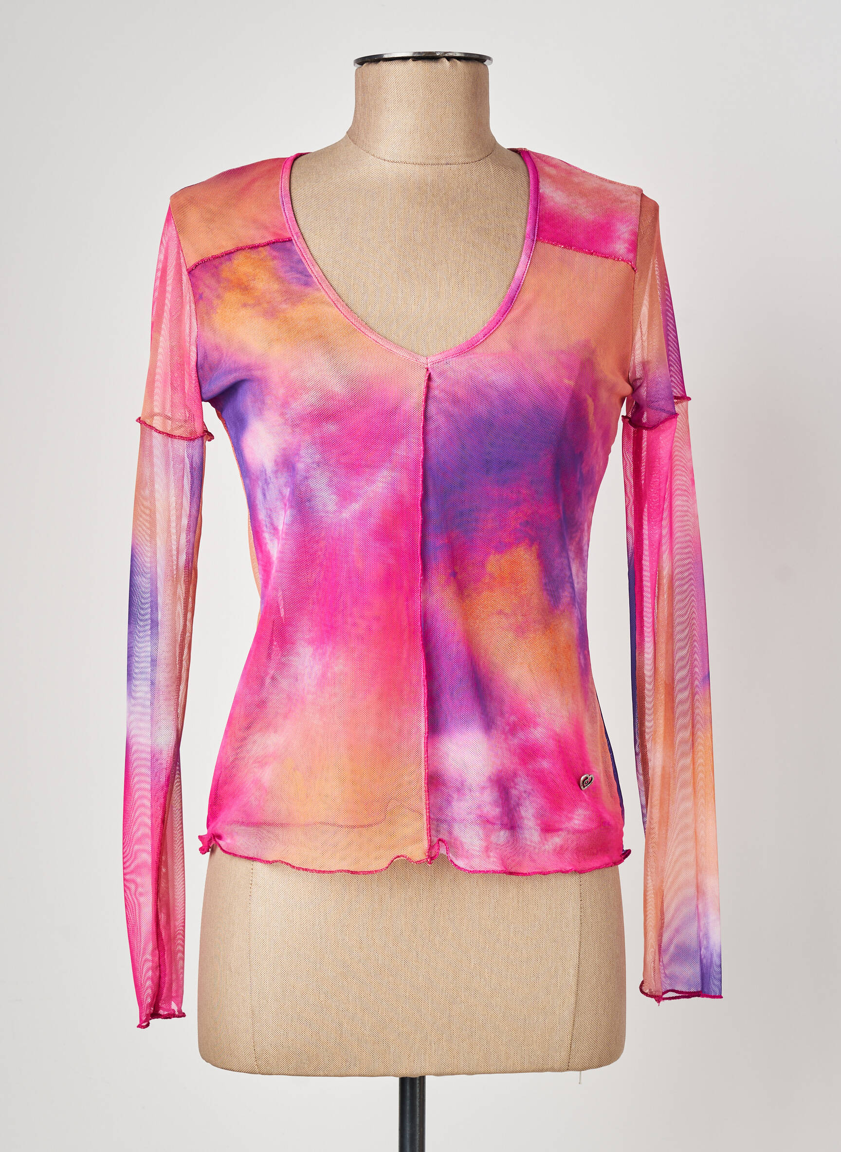 Top orange PLEASE femme
