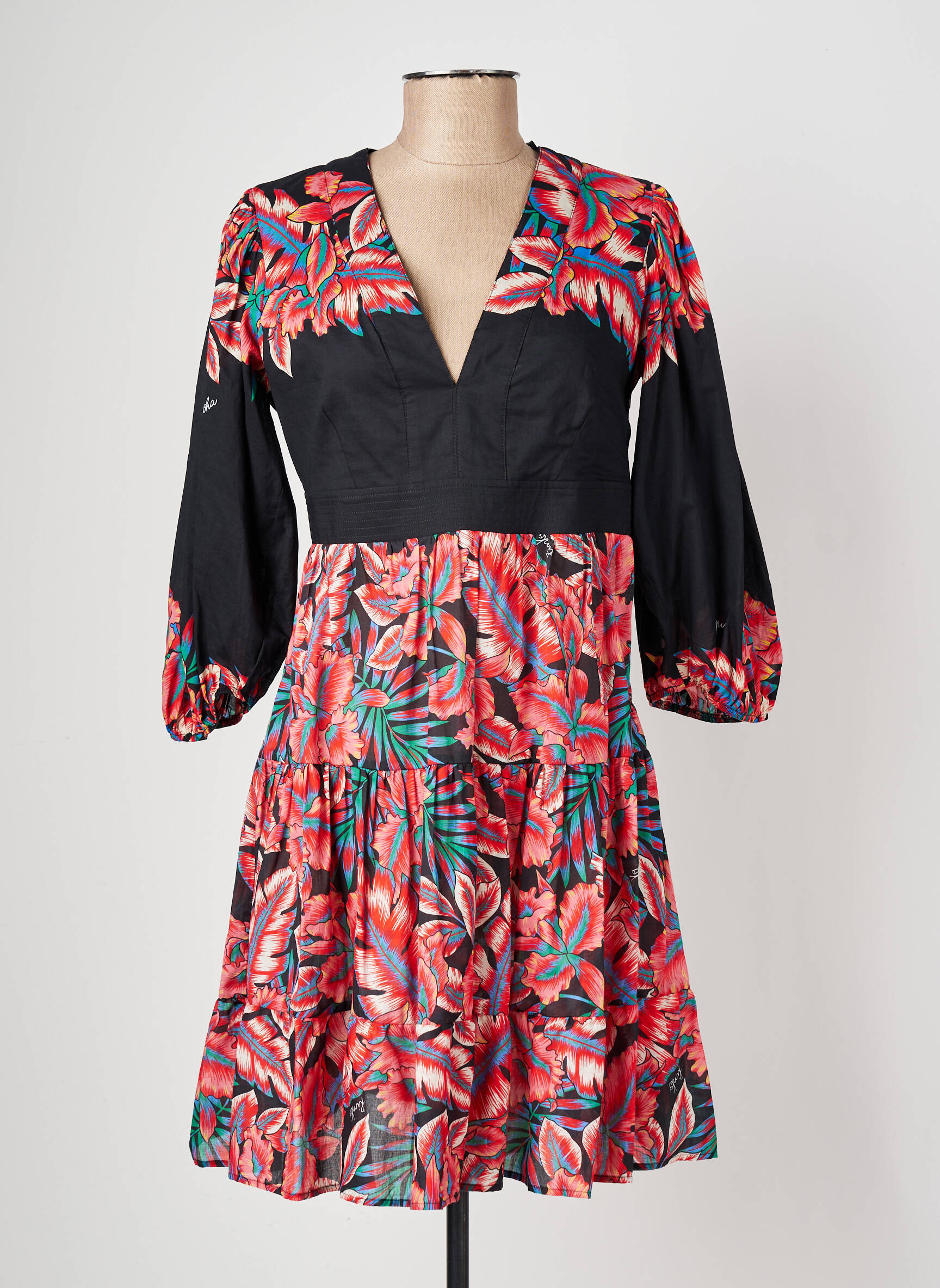 Robe courte multicolore PINKO femme