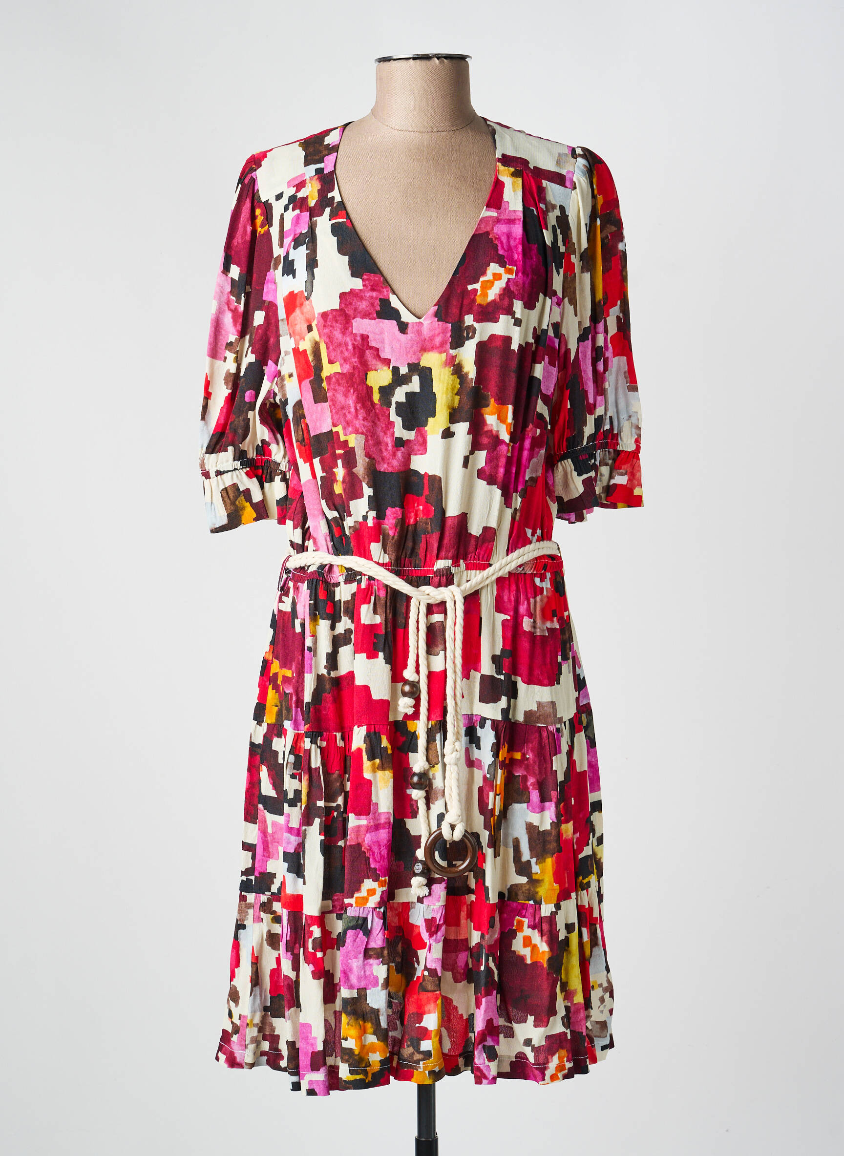 Robe longue multicolore LA PETITE FRANCAISE femme