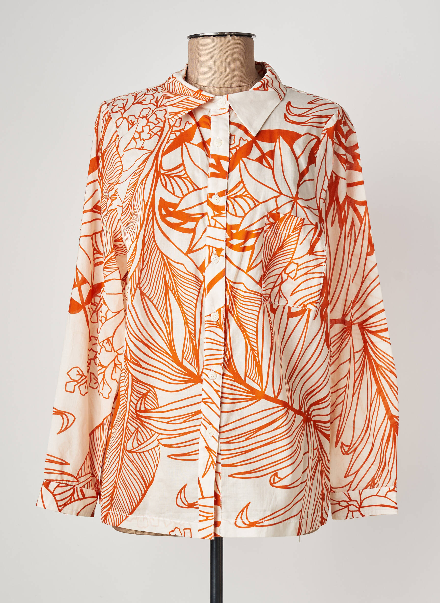 Chemisier orange LA PETITE FRANCAISE femme