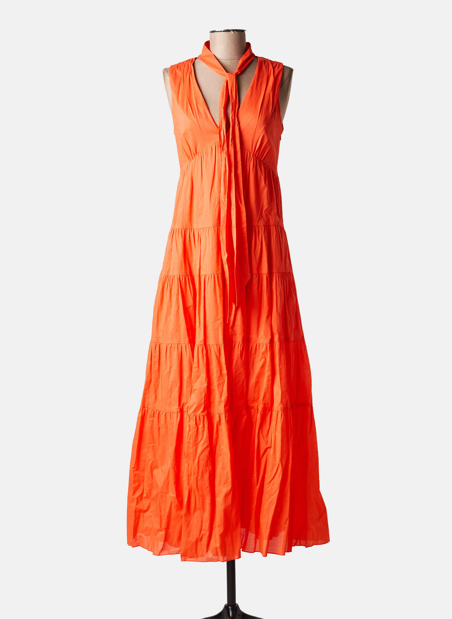 Robe longue orange MAX&CO. femme