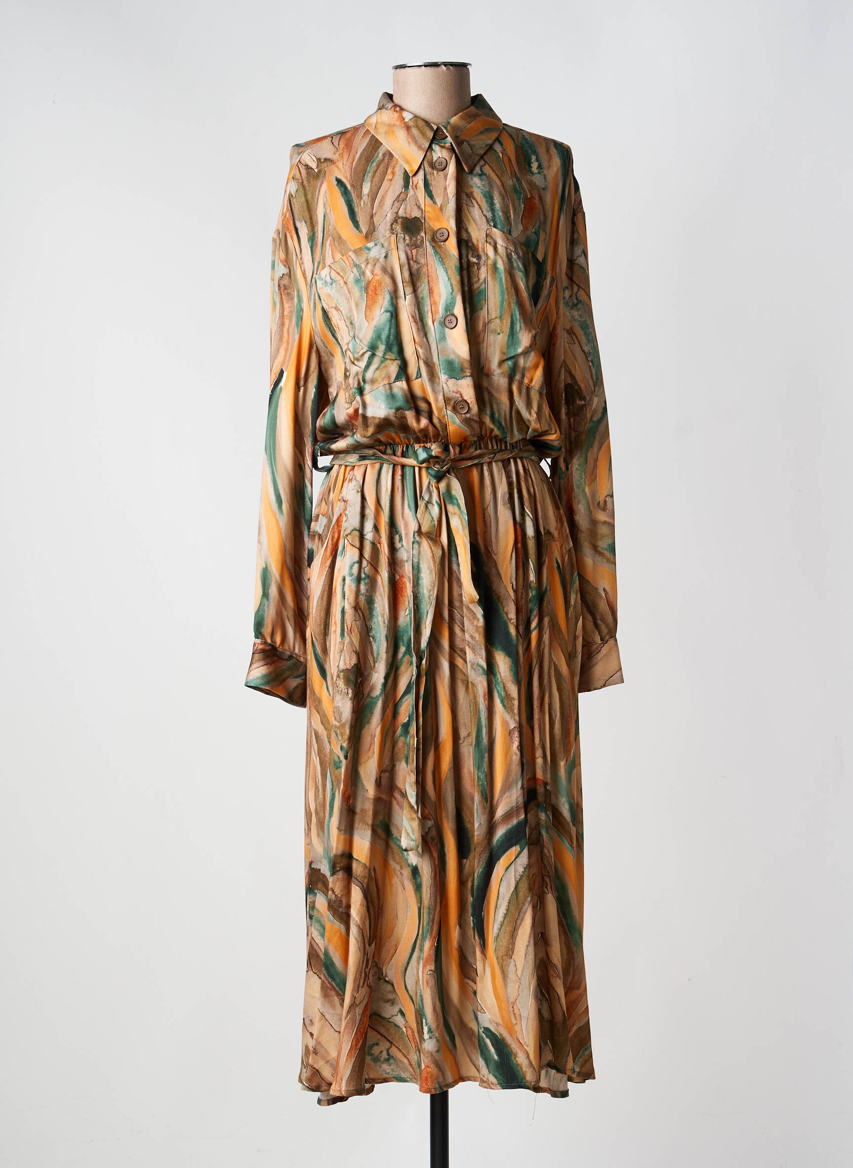 Robe longue multicolore PLEASE femme