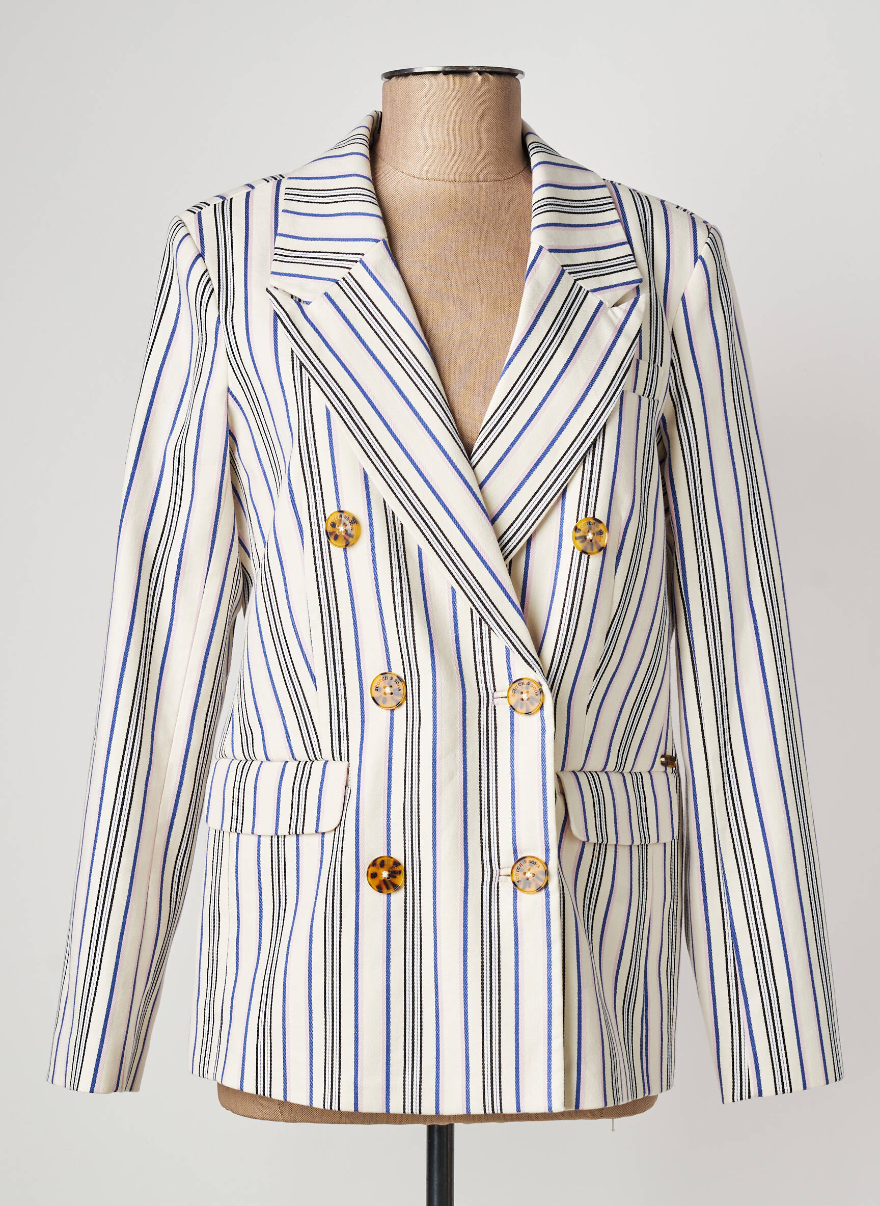 Blazer bleu SCOTCH & SODA femme