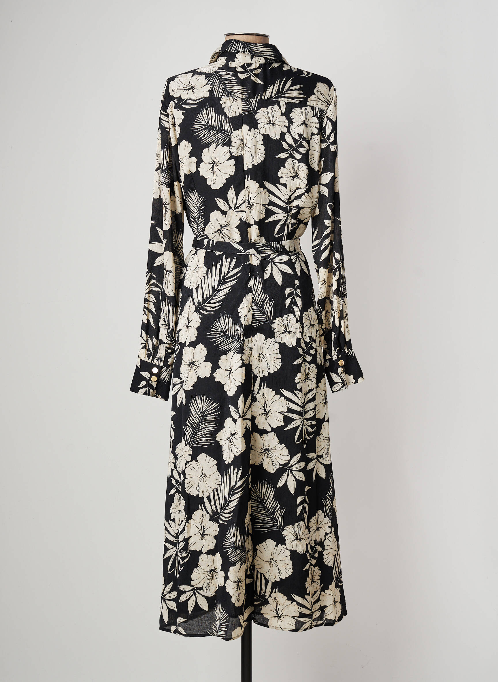 Robe mi-longue noir PINKO femme