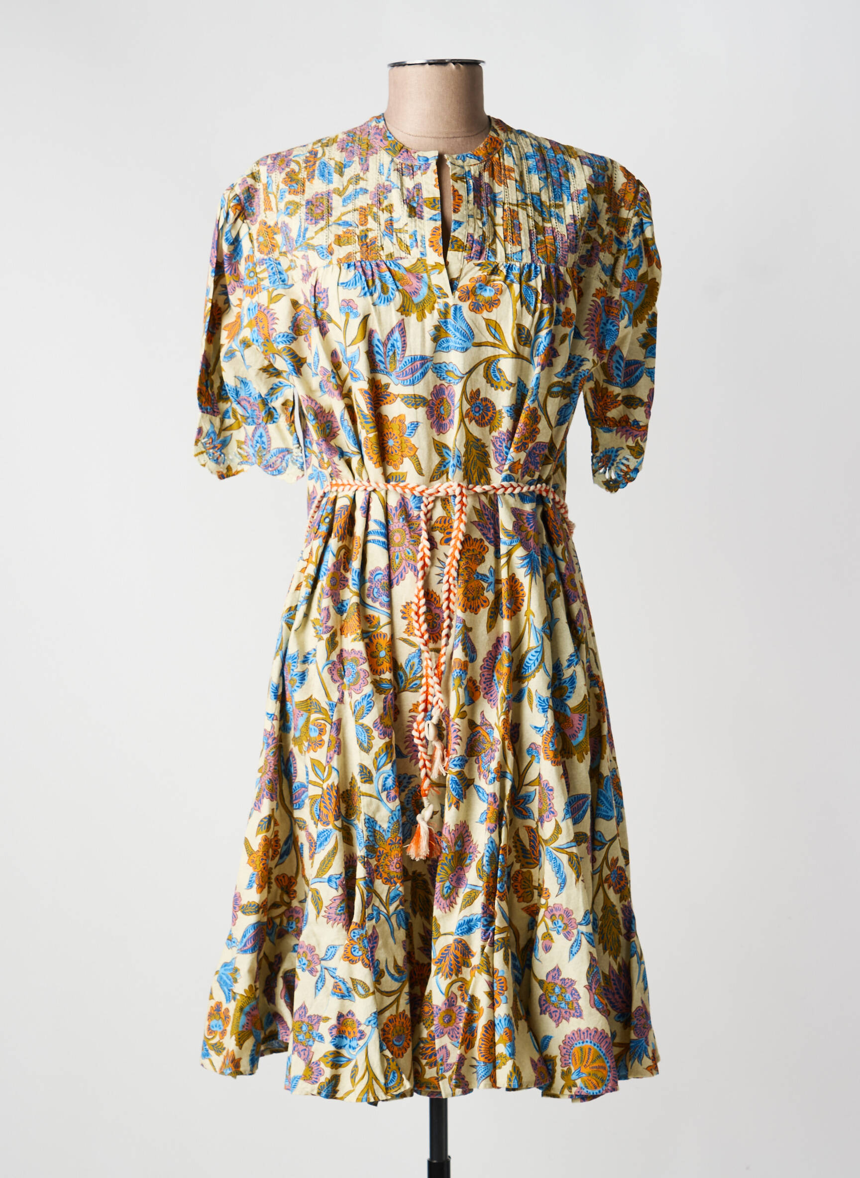 Robe mi-longue vert LA PETITE FRANCAISE femme
