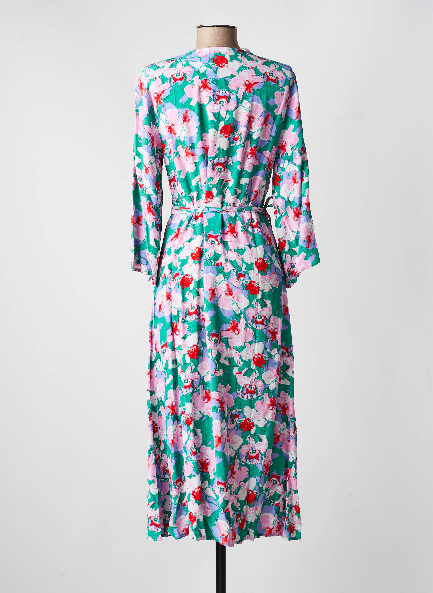 Robe mi-longue vert VILA femme