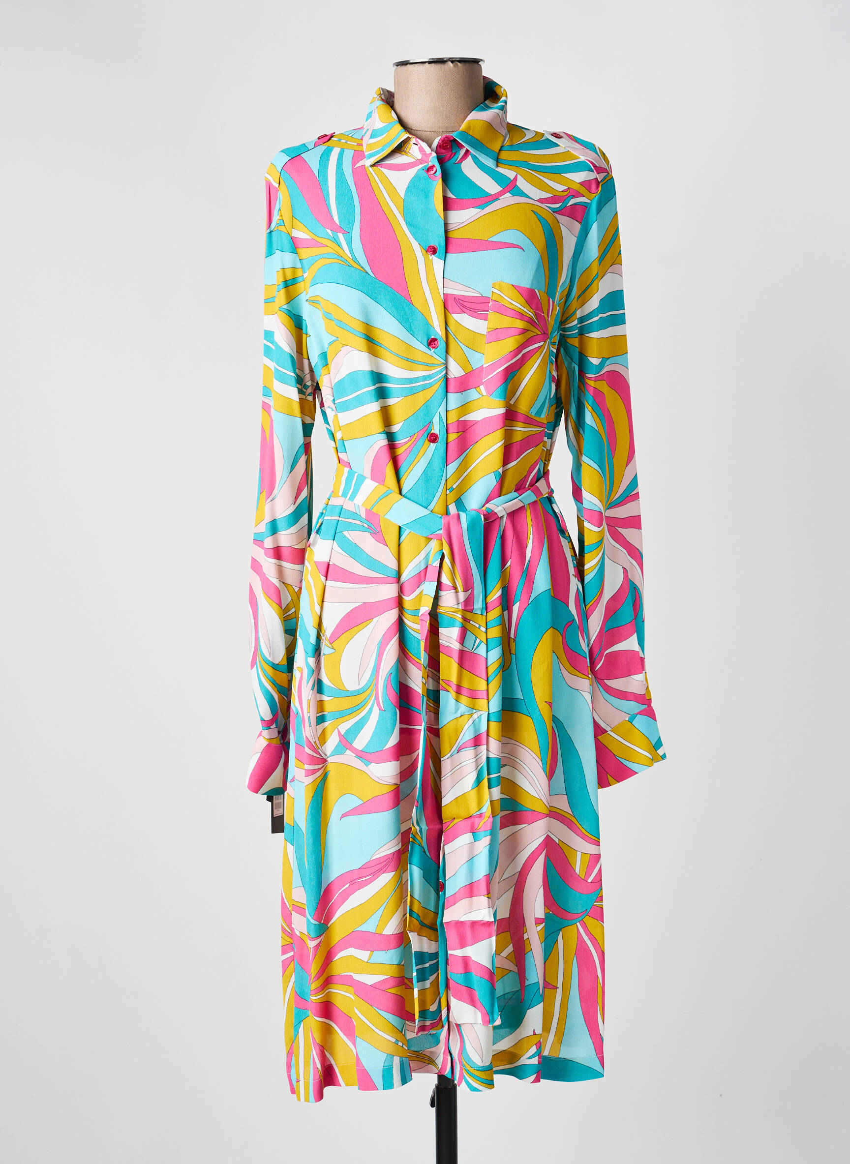 Robe mi-longue multicolore PINKO femme