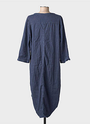 Robe mi-longue bleu PENN & INK N.Y femme