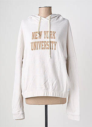 Sweat-shirt à capuche  beige PENN & INK N.Y femme