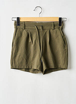 Short coupe droite vert ONLY femme