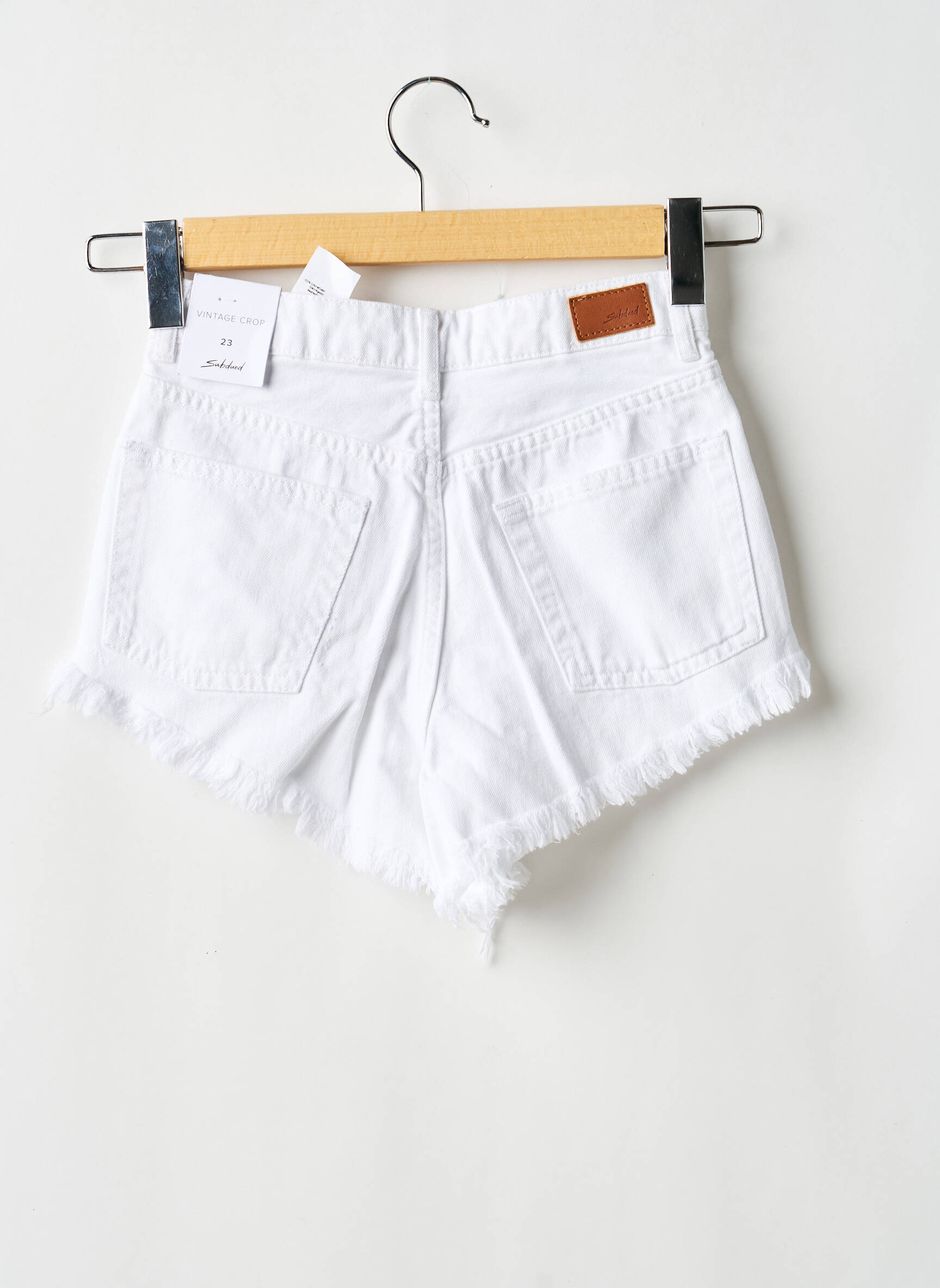 Short blanc SUBDUED femme