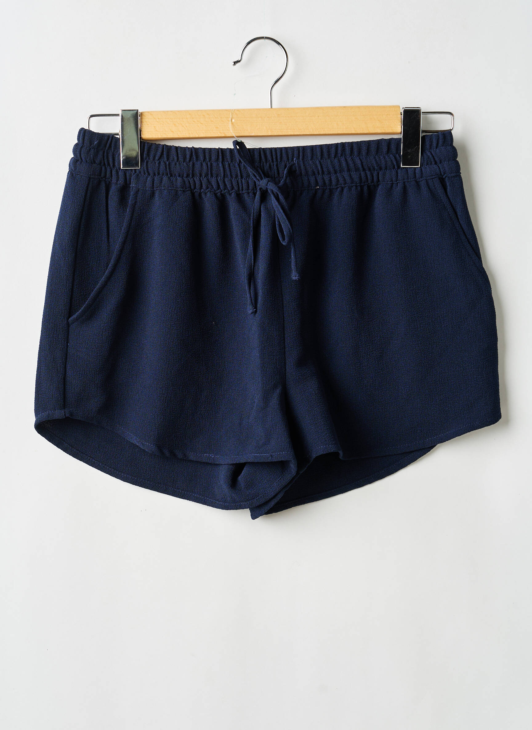 Short coupe droite bleu ONLY femme