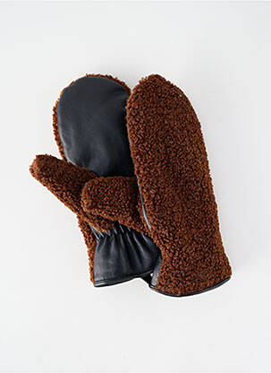 Gants marron PIECES femme