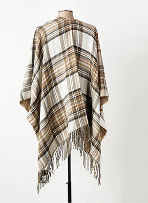 Poncho marron PIECES femme