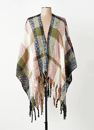 Poncho rose PIECES femme