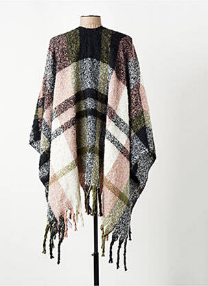 Poncho rose PIECES femme